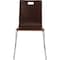 National Public Seating Cafe/Bistro Chair, Espresso Seat, Espresso Back, 21 1/2 in W 23 1/4 in L 33 7/8 in H, Armless BCC21 - alternate 2